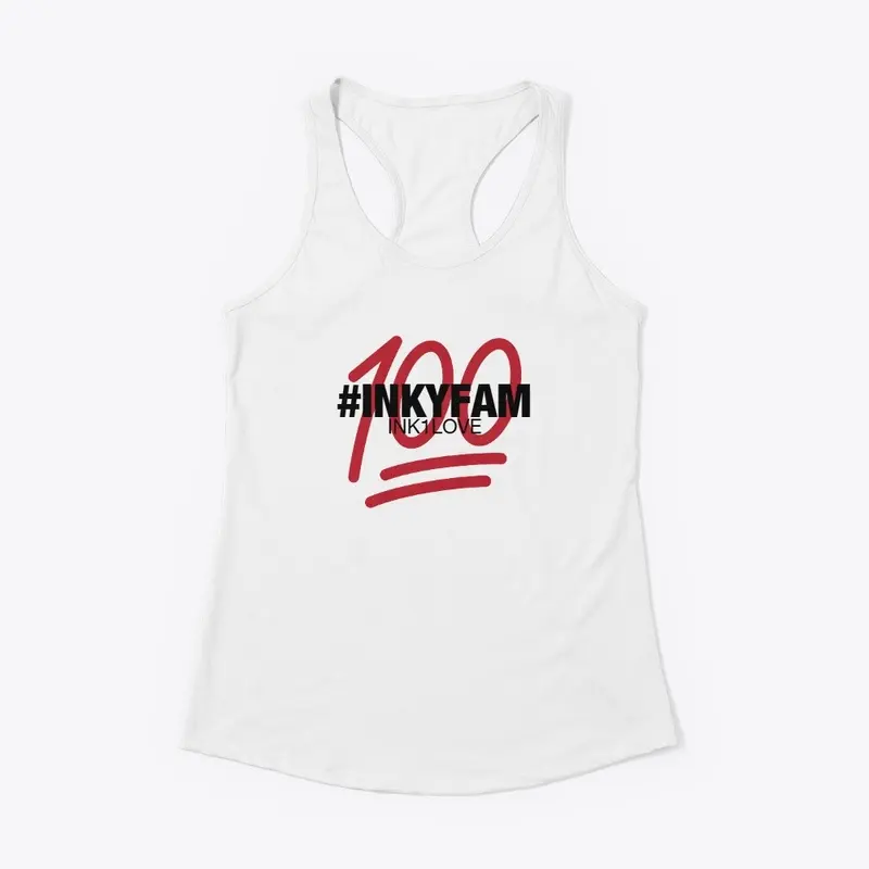 *NEW #INKYFAM WHT RACER TIGHT TANK