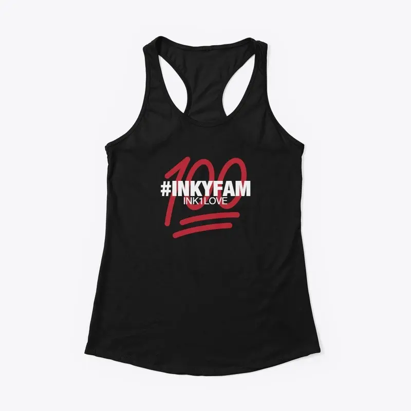 *NEW #INKYFAM BLK RACER TIGHT TANK